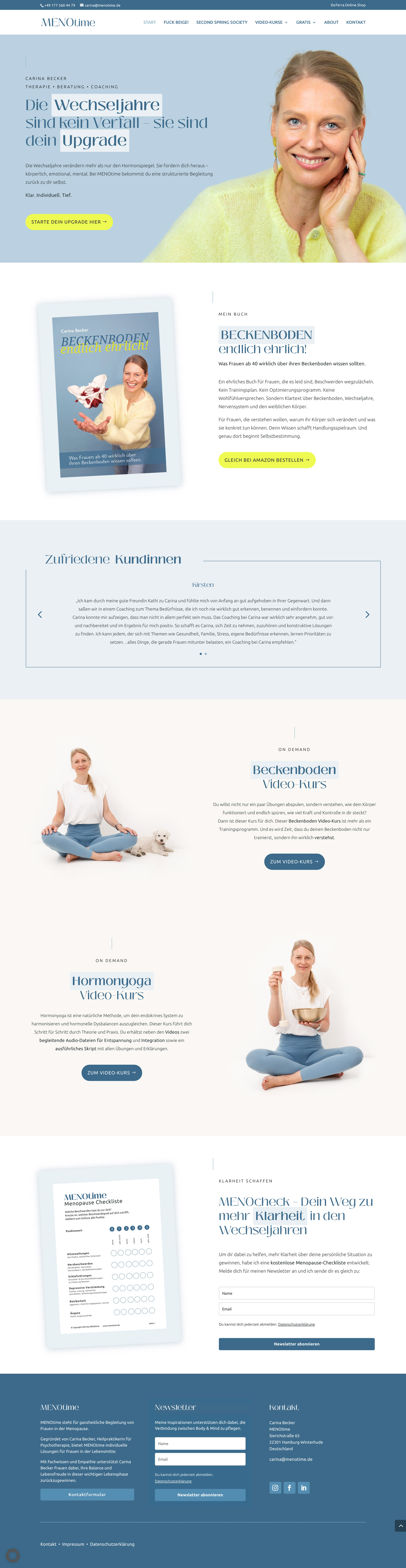 Website Heilpraktiker Menotime